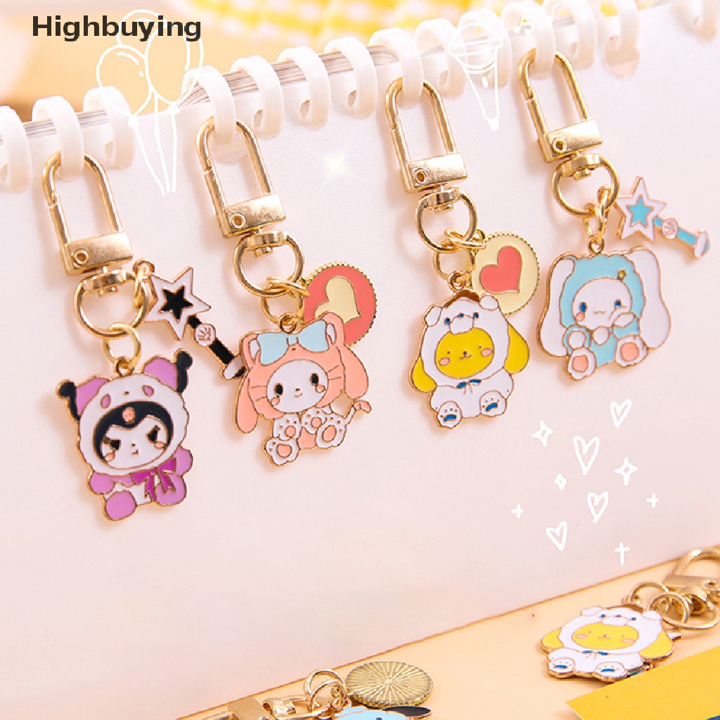 Hbid Kawaii Cinnamoroll Gantungan Kunci Sanrio Anime My Melody Kartun Lucu Hello Kitty Kuromi Girly Heart Bag Pendant Mainan Untuk Anak Perempuan Glory