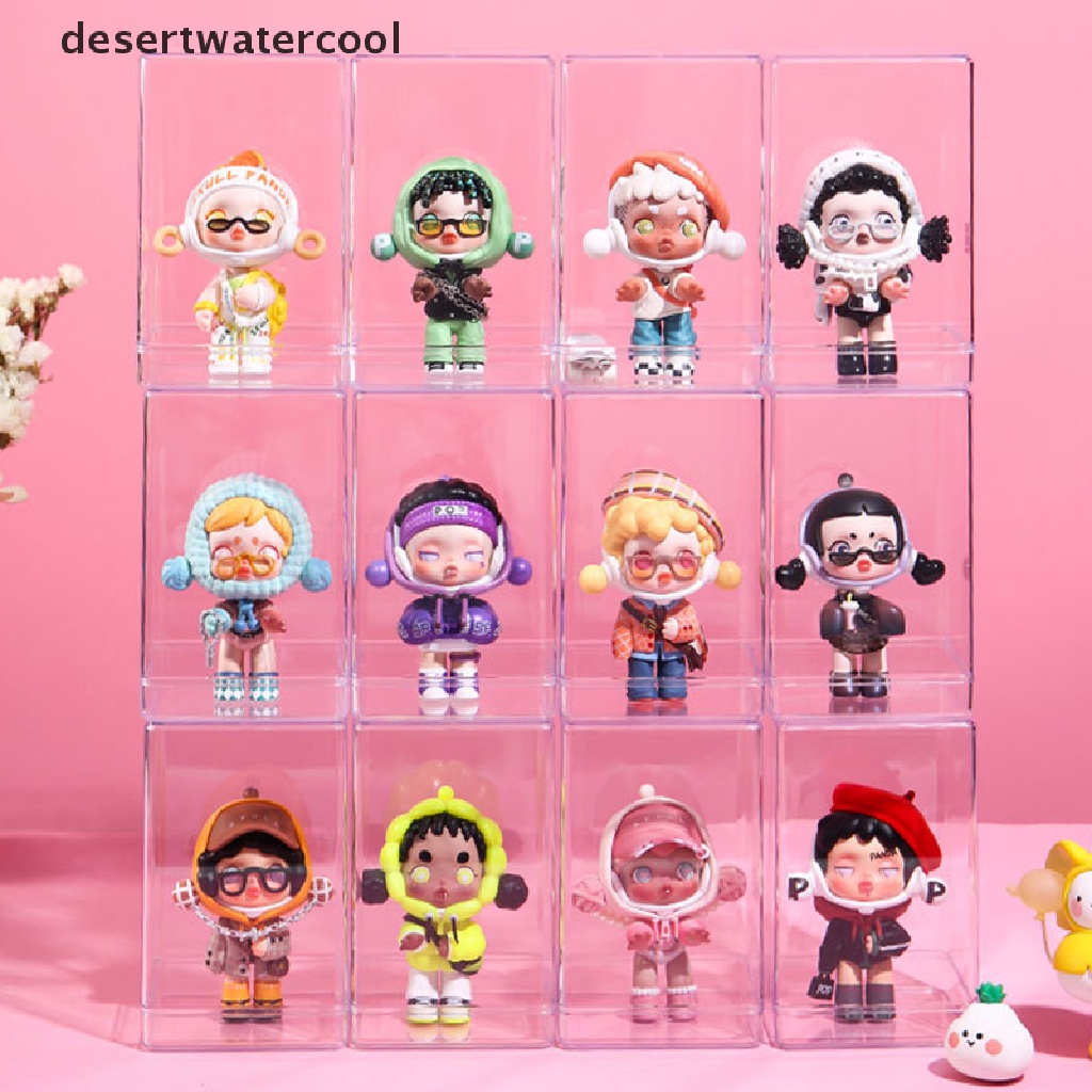 Deid Stackable Acrylic Mystery Box Storage Display Frame Single Transparan Kotak Boneka Pajangan Stand Case Dust Proof Mainan Koleksi Artcrafts Boxes Martijn