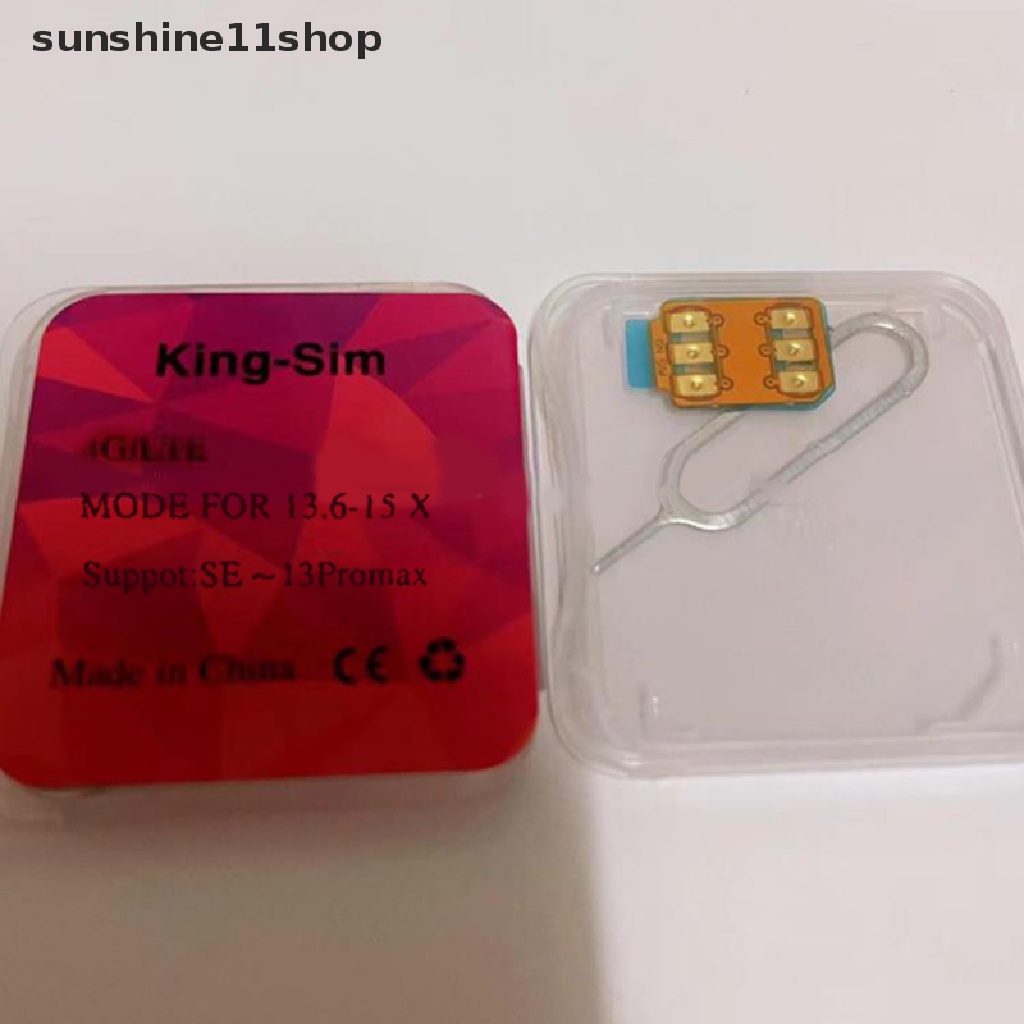 Sho 1Pc King-sim/LTE Stiker Kartu Pembuka Daya Rendah Sinyal Kuat Untuk iphone6 /7 /8/X/XS/XR/XSMAX /11 /12 /13PM N