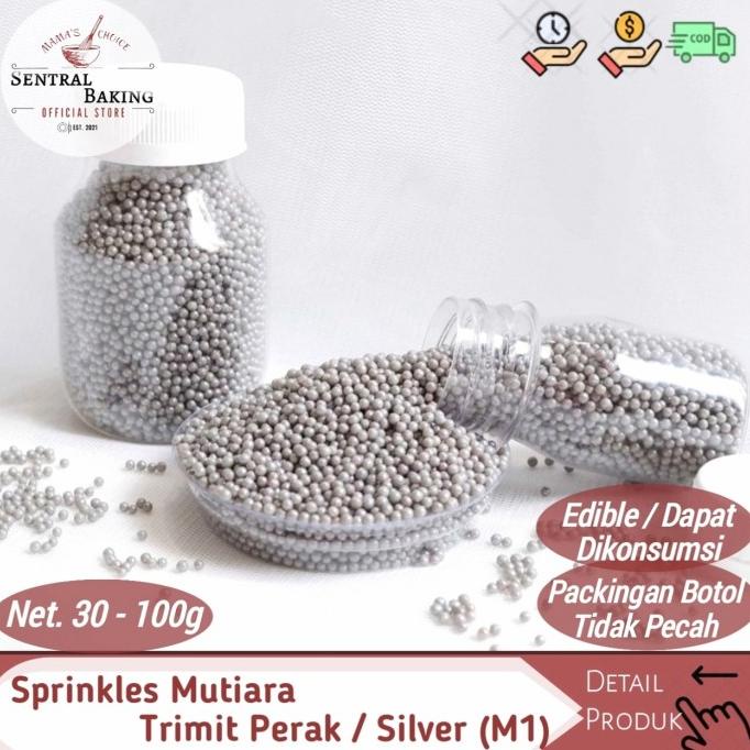 

Sprinkle Kue Mutiara Trimit Perak Silver (M1)/ Springkel Springkle Kue