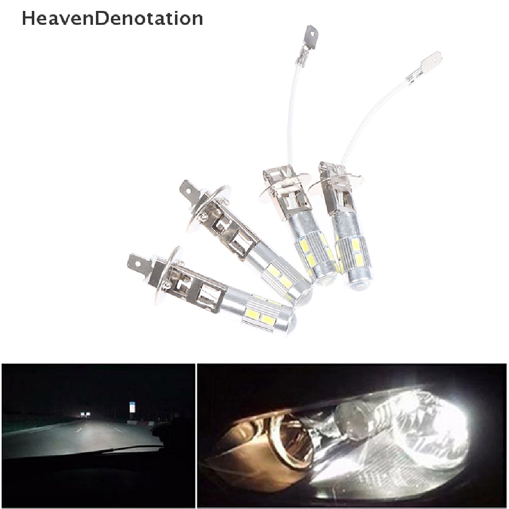 [HeavenDenotation] 2pcs H1 H3 12V 5630 6000K DC LED Lampu Mobil Auto Light Fog Light Car Headlight HDV