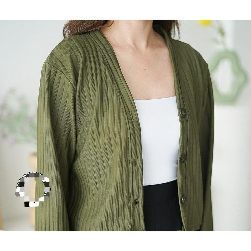 BEFAST - ZFS OOTD WANITA CARDIGAN LISA / AKEMI HORNET KNIT CROP CARDIGAN / Cardigan RIB Terbaru / Fashion Ala Style Wanita Korean / Outfit Daily Wanita / Cardigan Crop Polos Terlaris / Fashion Kekinian Remaja ABG Trendy / Outer Wanita Modis / Termurah