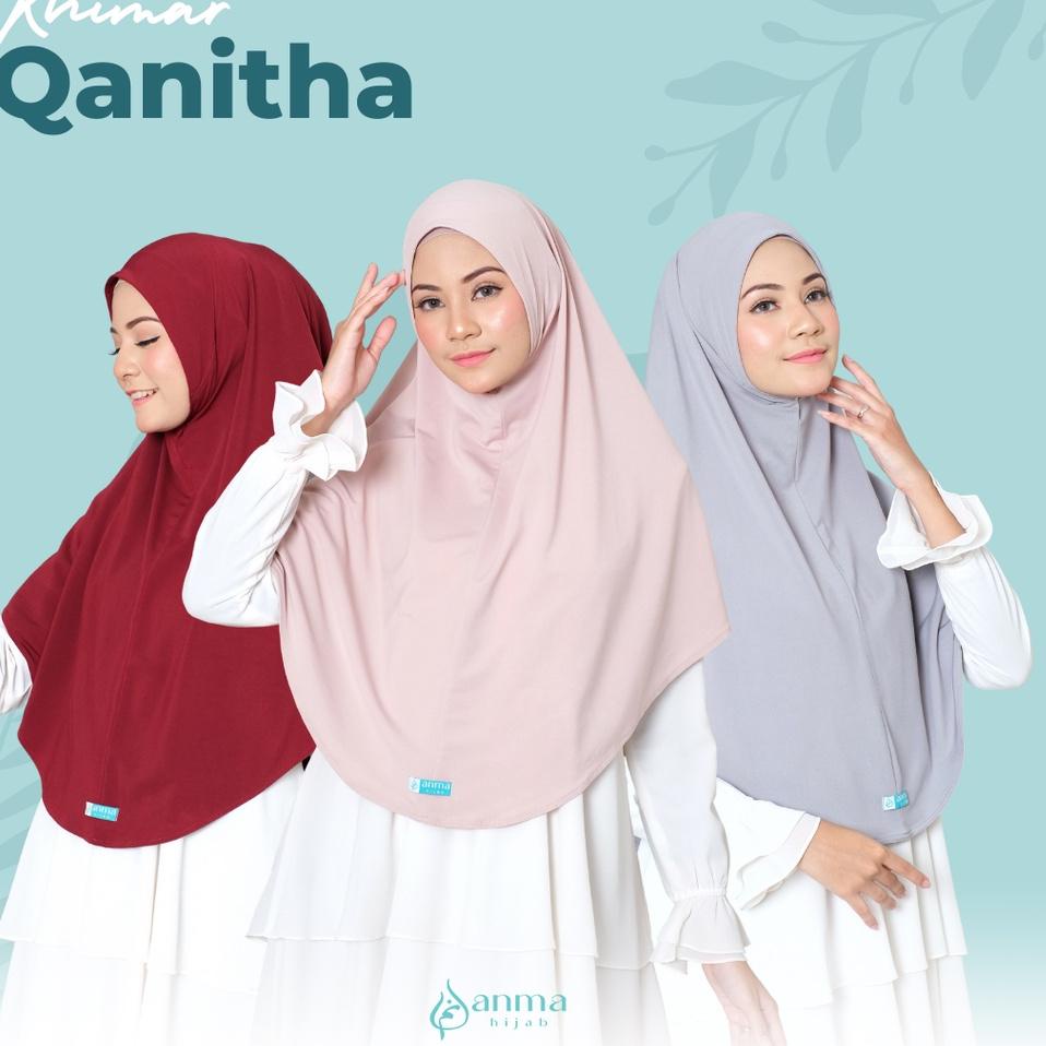 Chekout Khimar Qanitha By Anmahijab | Khimar non pet XL | hijab instan | jilbab instan |  Premium