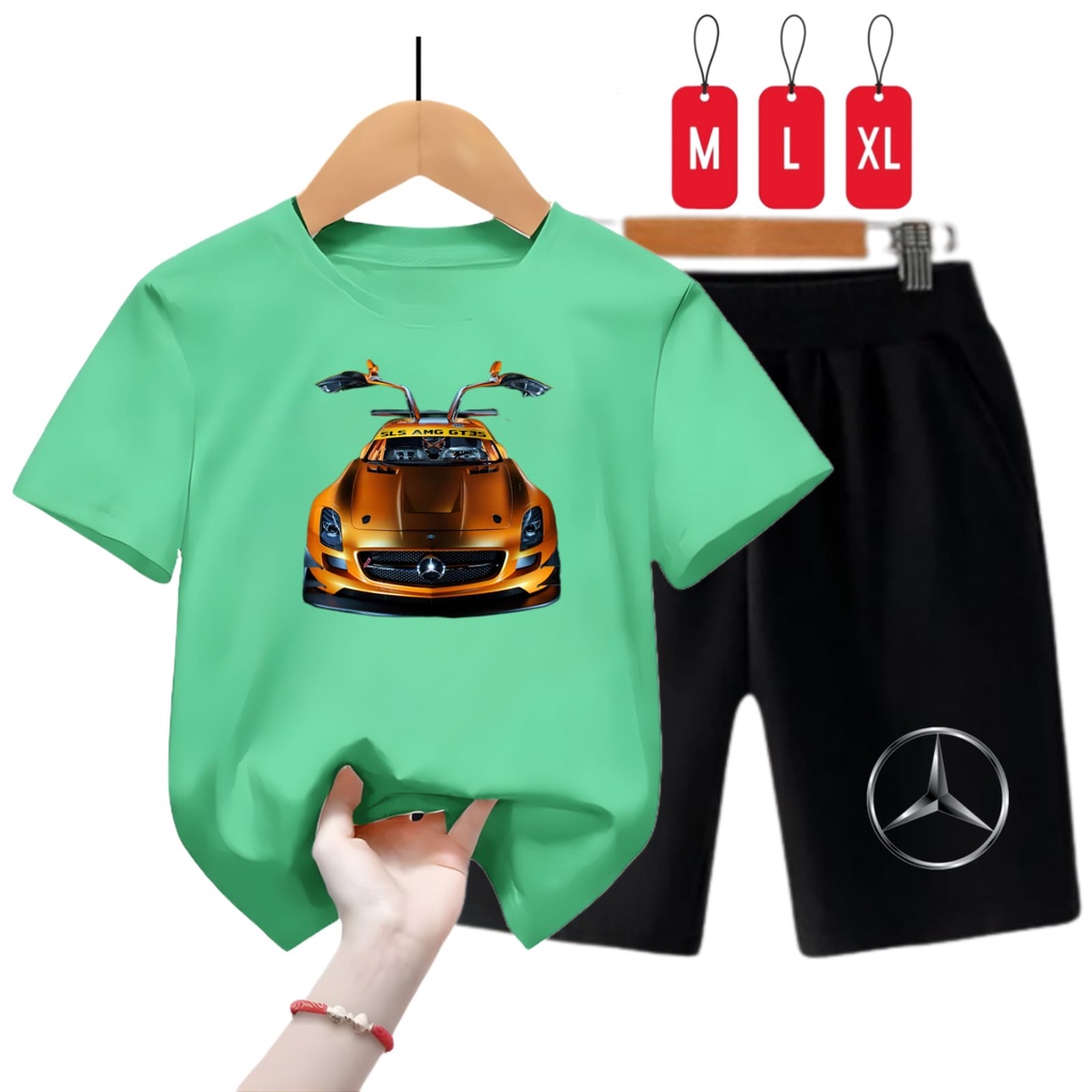 Setelan Baju Anak Laki Dan Perempuan Mercedes GT3S/ Size M,L,XL