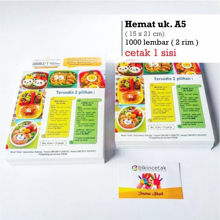 

[[JNT COD]] Cetak Brosur Ukuran A5 1.000 Lembar