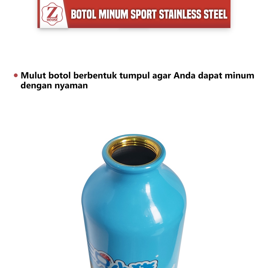 Botol Minum termos air dingin motif animal sporty termos 550ml botol minum anak khusus air dingin