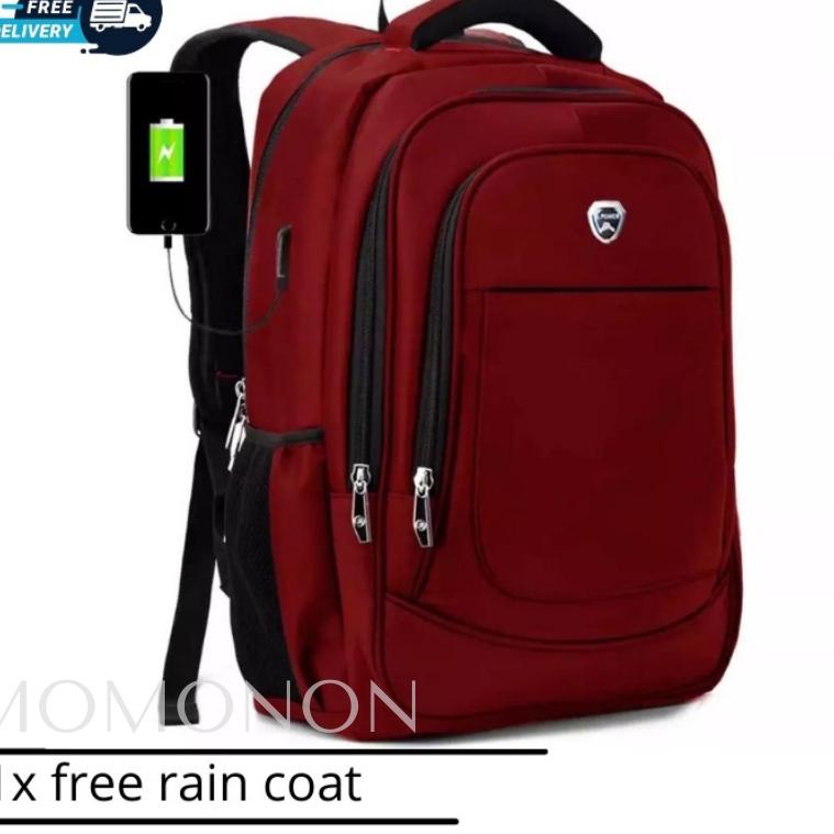 Terlaris.. RANSEL ANAK SEKOLAH SD SMP Tas Pria Polo Power Bag Tas Ransel Asli USB Tas Kantor Pria Ta