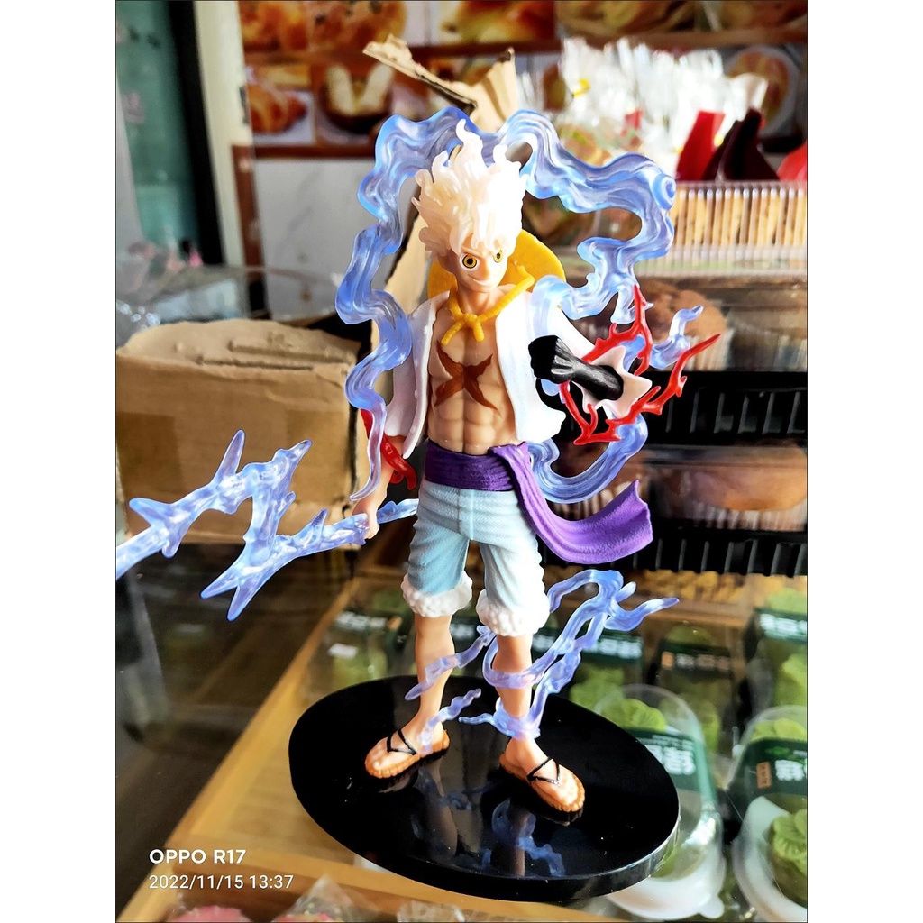 18cm One Piece GK Gears 5model Nikka Luffy anime action figure