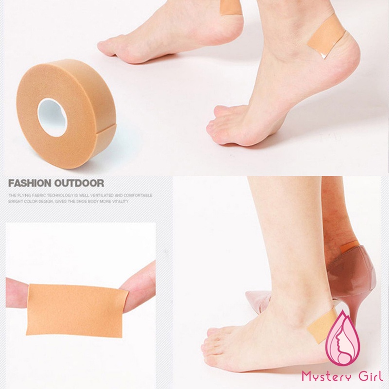 Mysterygirl - 1 ROLL Heel Stiker Plester Pelindung Tumit Bahan Lembut Anti Air Insole Sepatu wanita Lecet Serbaguna