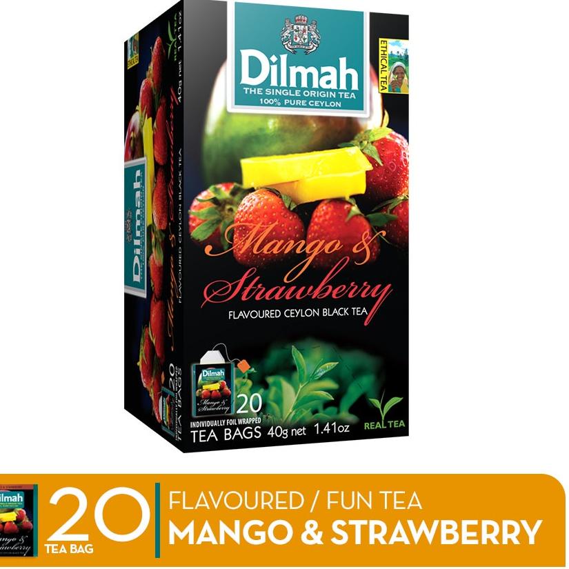 

➩ Dilmah Mango & Strawberry Tea - Teh Celup [Kemasan Foil Envelope 20s] ♬