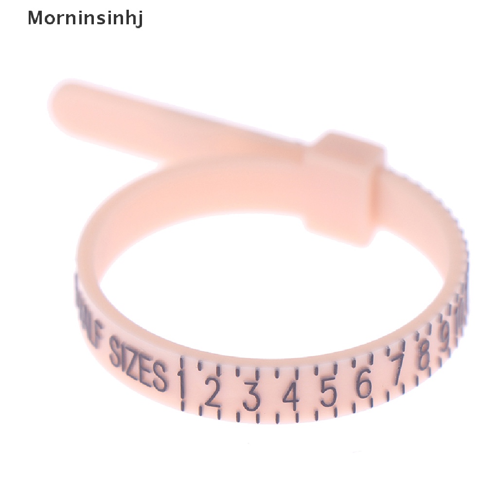 Mornin Pengukur Cincin Plastik Ukur Profesional Ring Sizer Tester Asli Ukuran US id