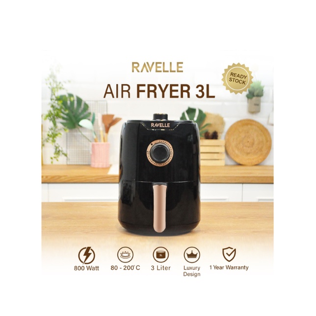 Ravelle RAF300 Air Fryer 3L