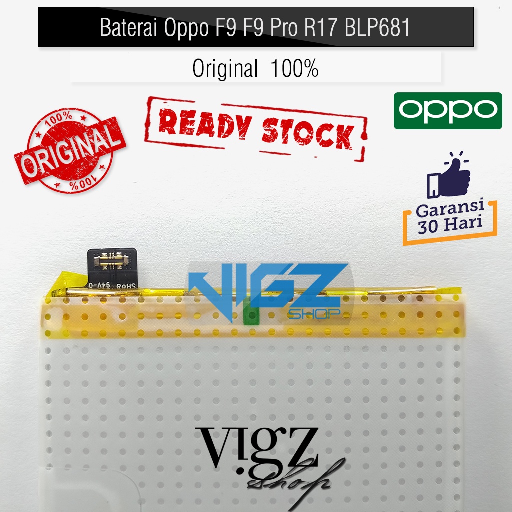 Baterai Oppo F9 F9 Pro R17 BLP681 Original 100%