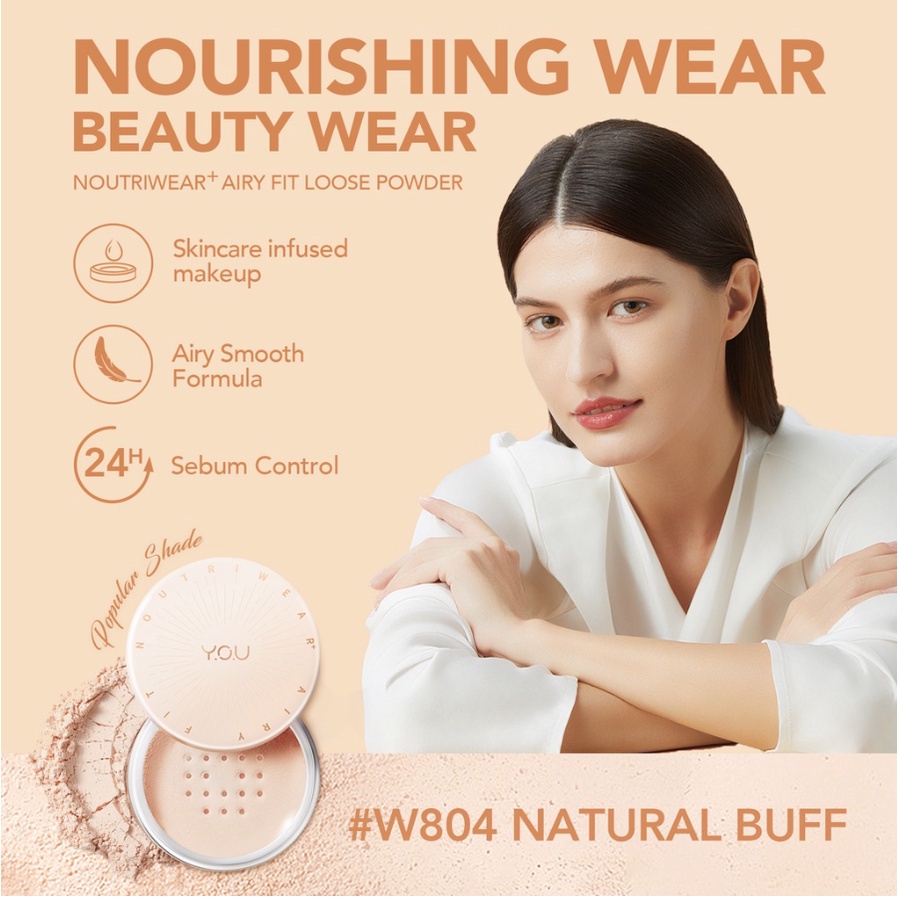 YOU NoutriWear Airy Fit Loose Powder Nourishing I Oil control Hingga 24 Jam