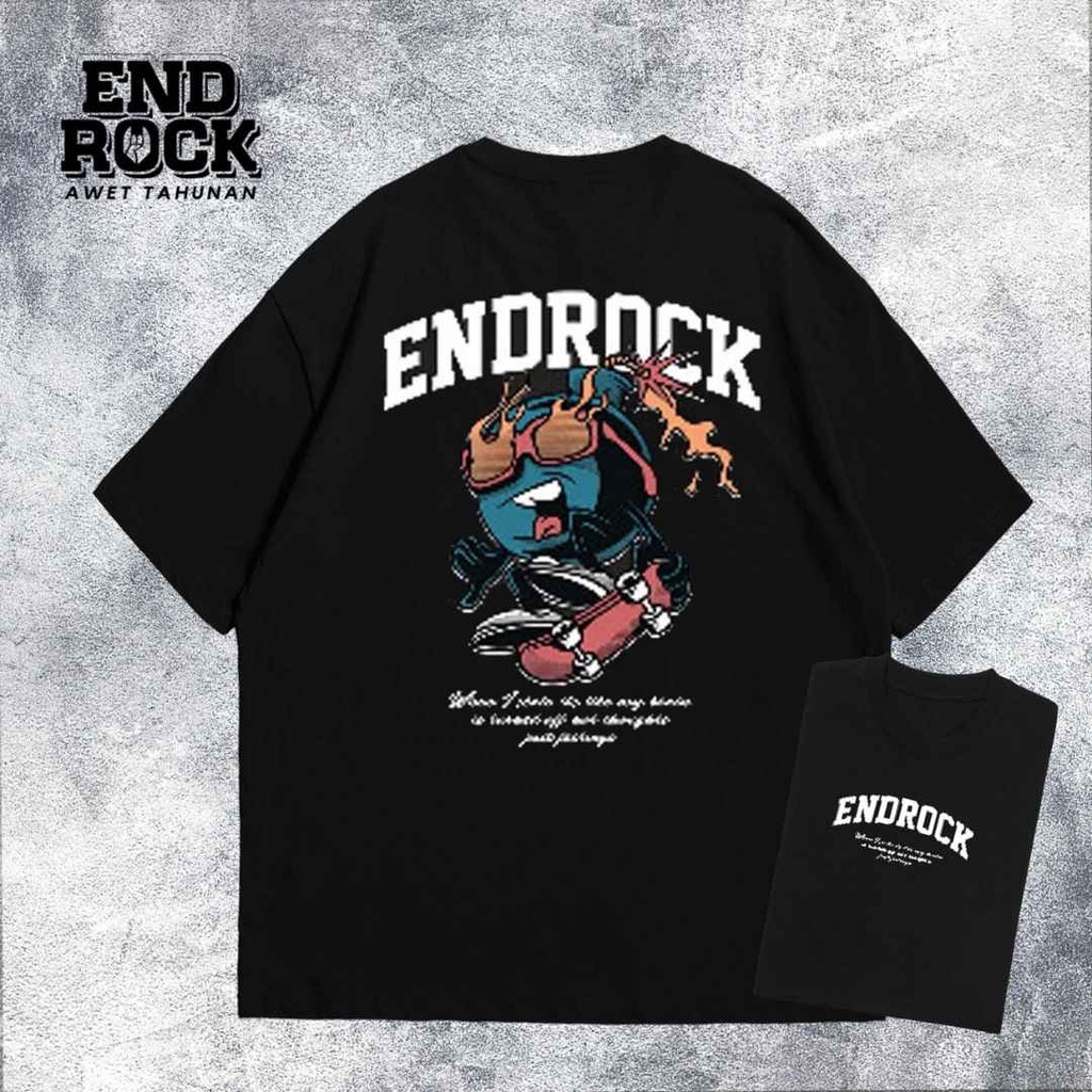 Kaos Oversize Original Endrock Tema Bomb Skater