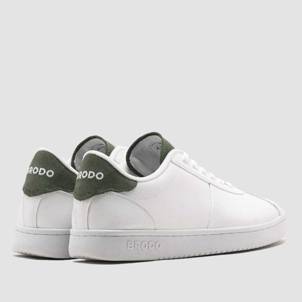 BRODO - Sneakers Corte Sleek White Pale Olive