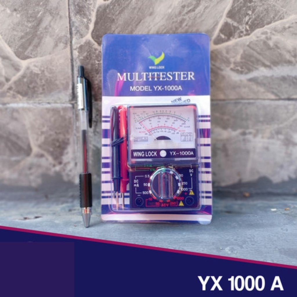 MULTIMETER ANALOG AVO METER VIPER MULTITESTER MANUAL VIPER 1000A MULTITESTER