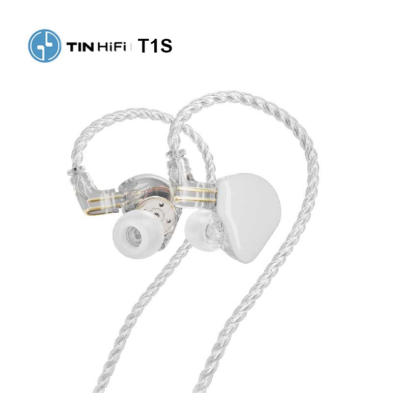 Tinhifi T1S 10mm Unit Driver 2PIN Kabel Yang Dapat Ditukar in-ear HiFi Earphone Portabel Warna-Warni IEMs T1PLUS T2 T3