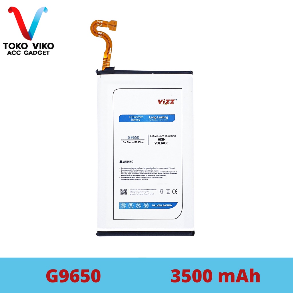 Vizz Samsung G9650 S9 Plus / S9+ Baterai Batre Original