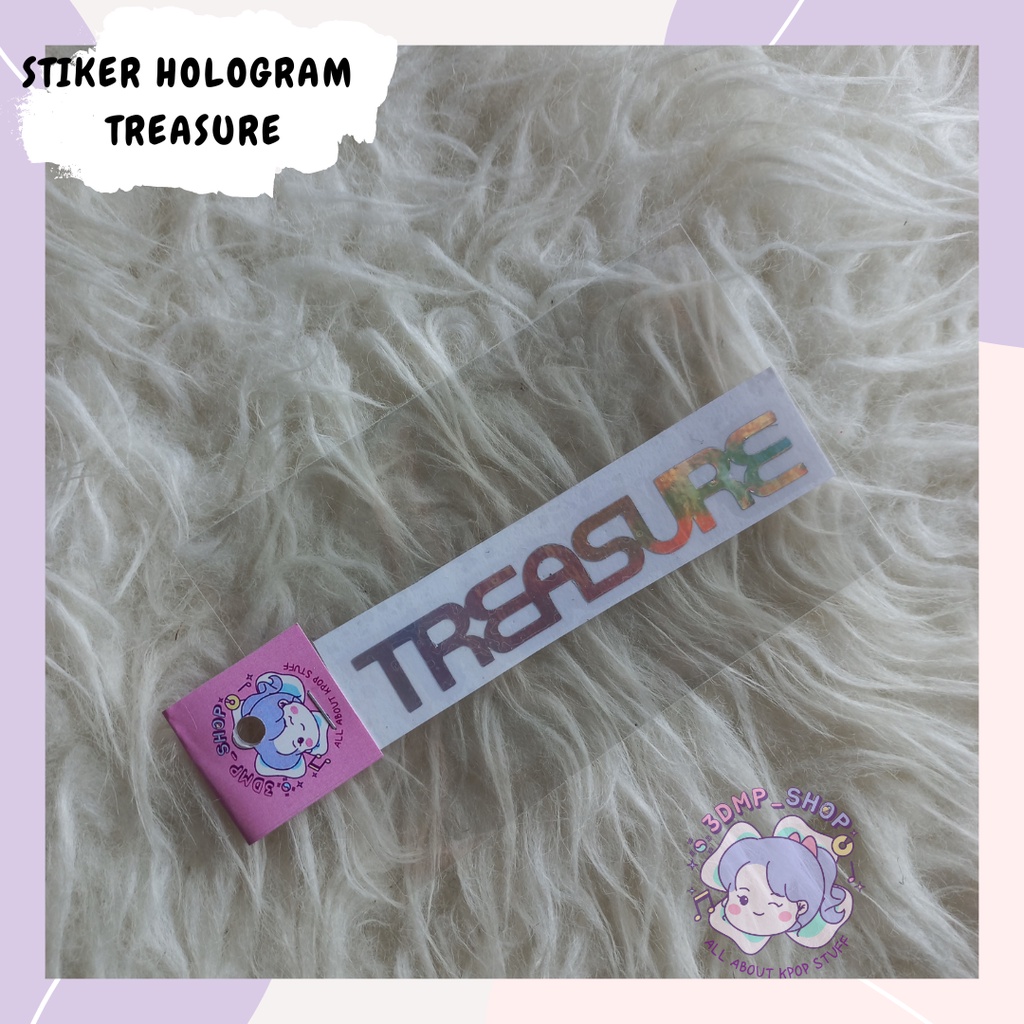 stiker hologram TREASURE all member