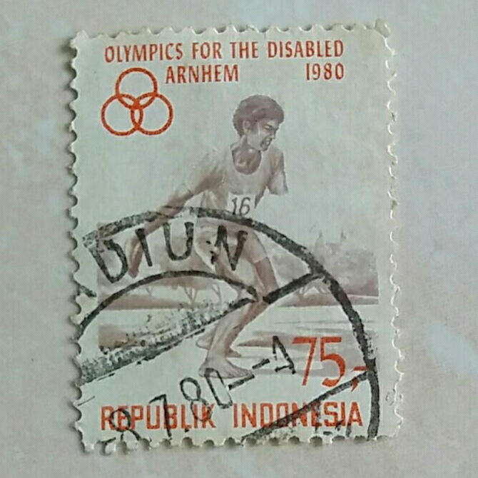 

(AD) Perangko Olimpiade Para Cacat Jasmani Tahun 1980 Single Set Used