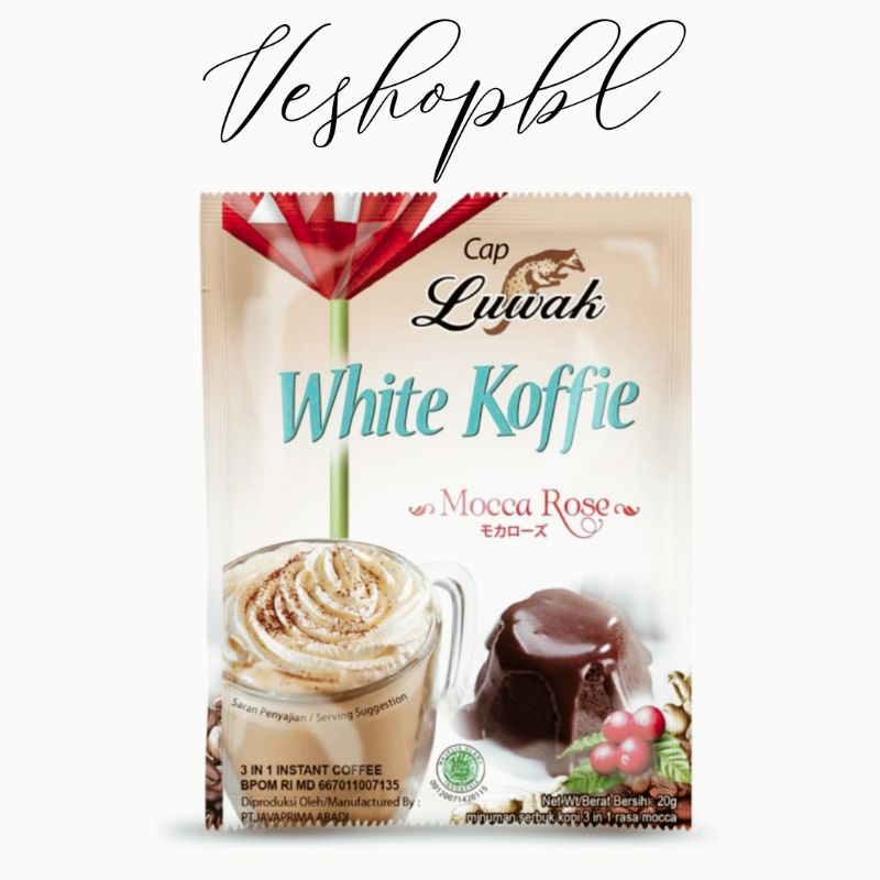 

Luwak White Koffie Mocca Rose 10x20g