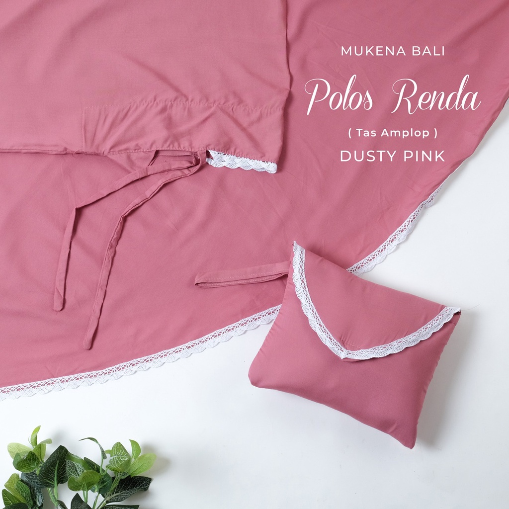 MUKENA BALI TASIK - MUKENA RAYON DEWASA POLOS RENDA