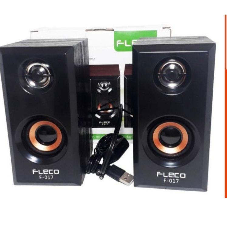 ☻ Speaker Salon Aktif Komputer Fleco F-017//Salon Komputer USB & AUX//Fleco 017 ♥