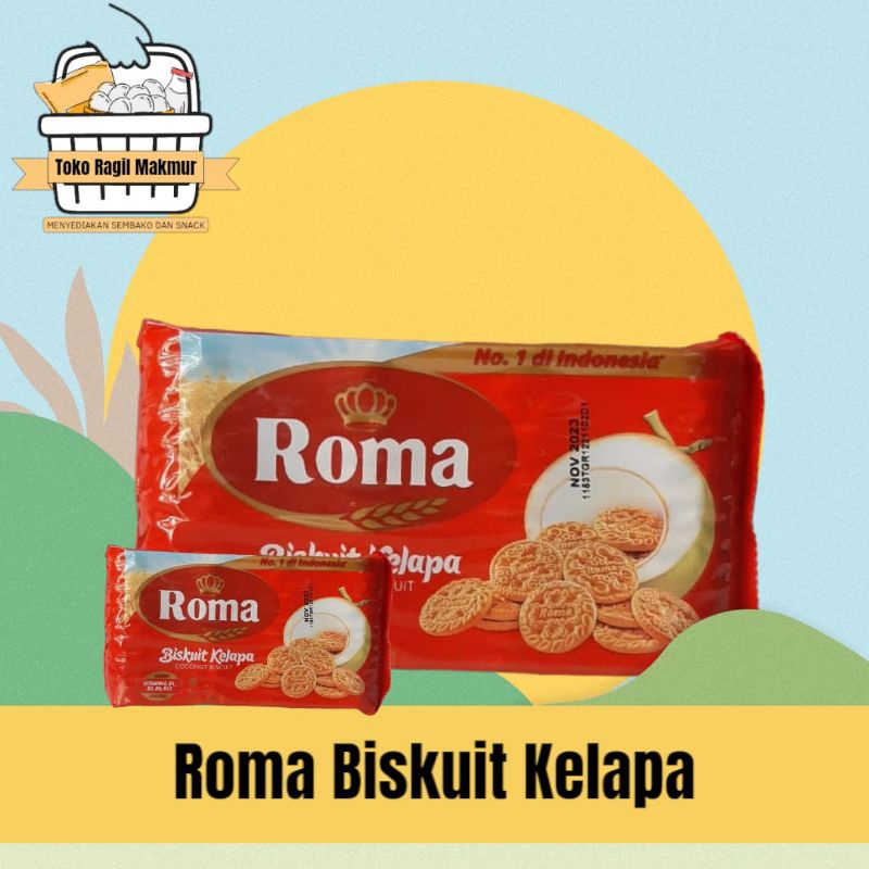 

Roma Kelapa 300 gram / Biskuit Roma Kelapa