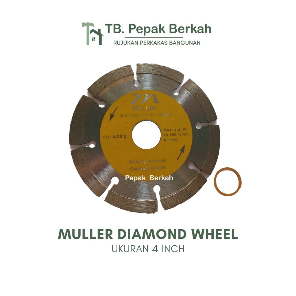 Diamond Wheel Muller Kuning Pisau Potong Granit Muller