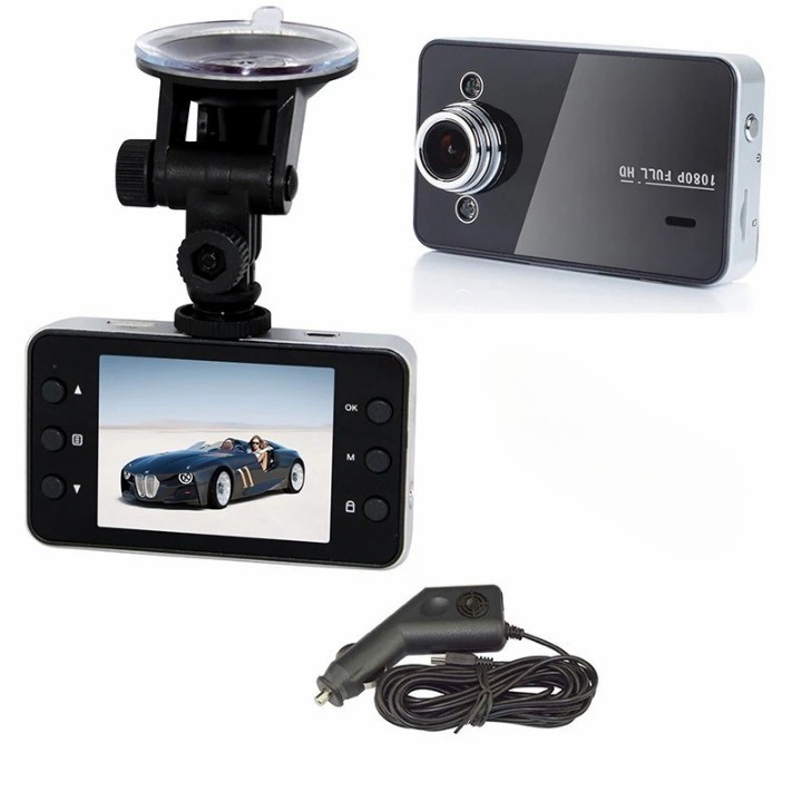 Kamera Mobil Night Vision Layar 2,4in DVR Car Dash Cam K6000