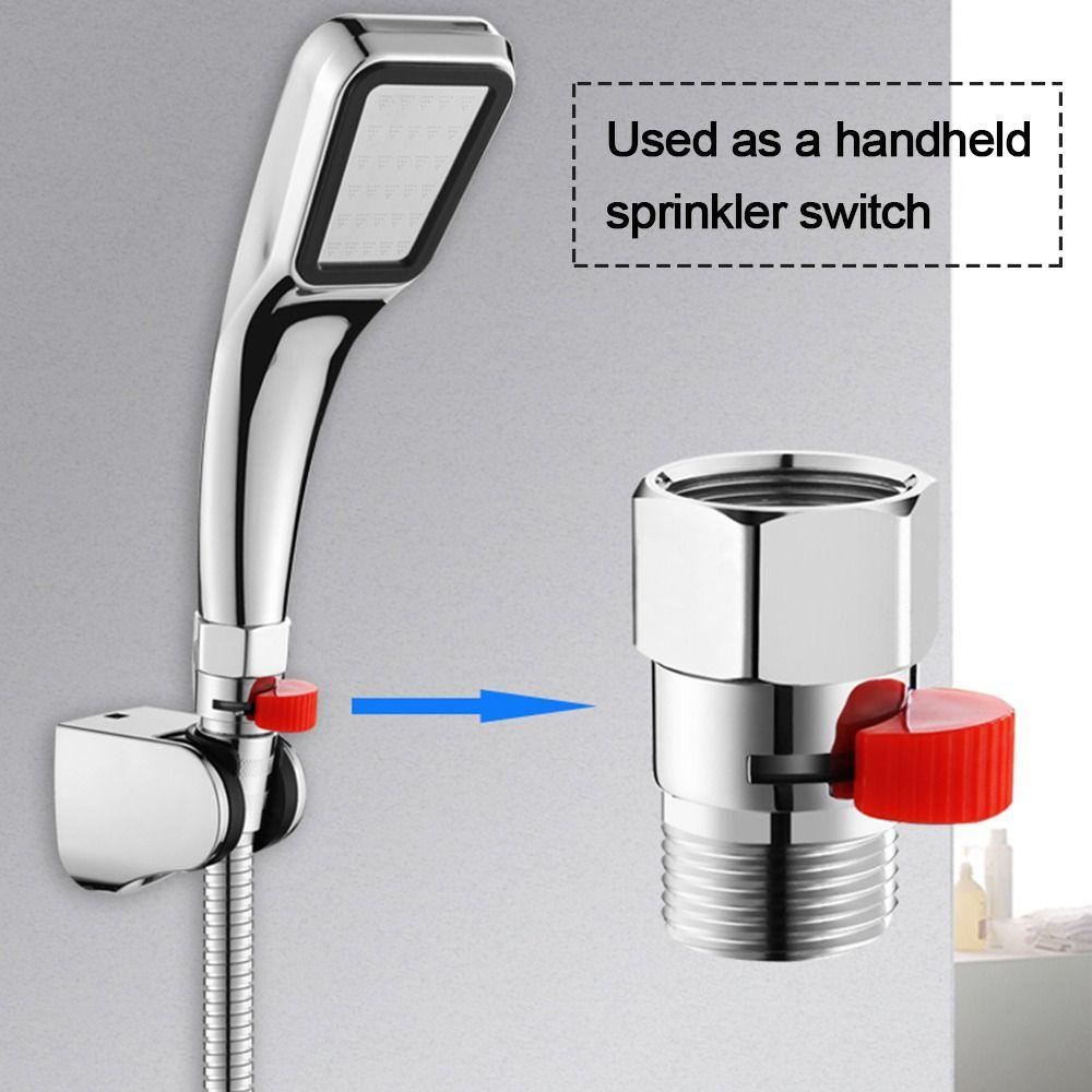 TOP Diverter Valve Shower Kamar Mandi Lurus-Melalui Aksesori Keran Air Mematikan Katup Sudut