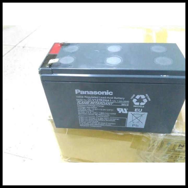 Baterai Aki Kering Panasonic 12V 7Ah Ori Buat Motor / Ups / Accu