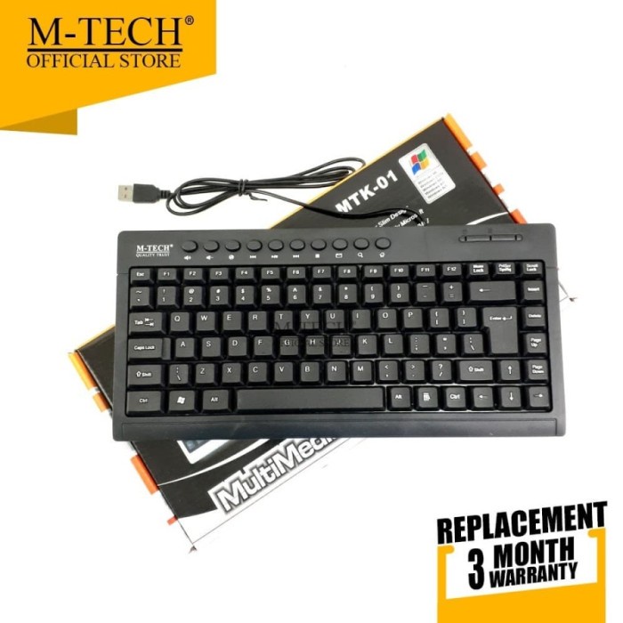 M-Tech Keyboard PC Laptop Mini Multimedia MTK 01