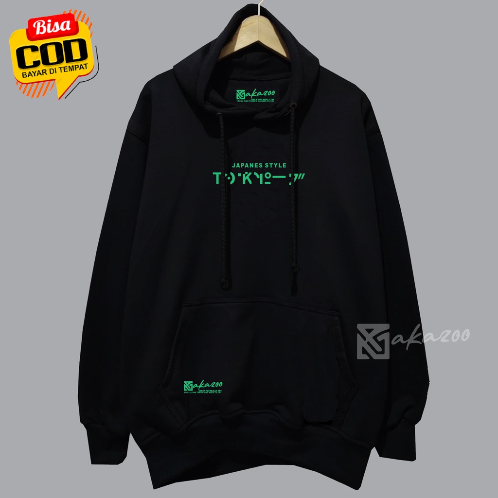 sweater pria distro original Hitam hoodie oversize murah xxl switer cwok unisex m l xl xxl premium akazoo