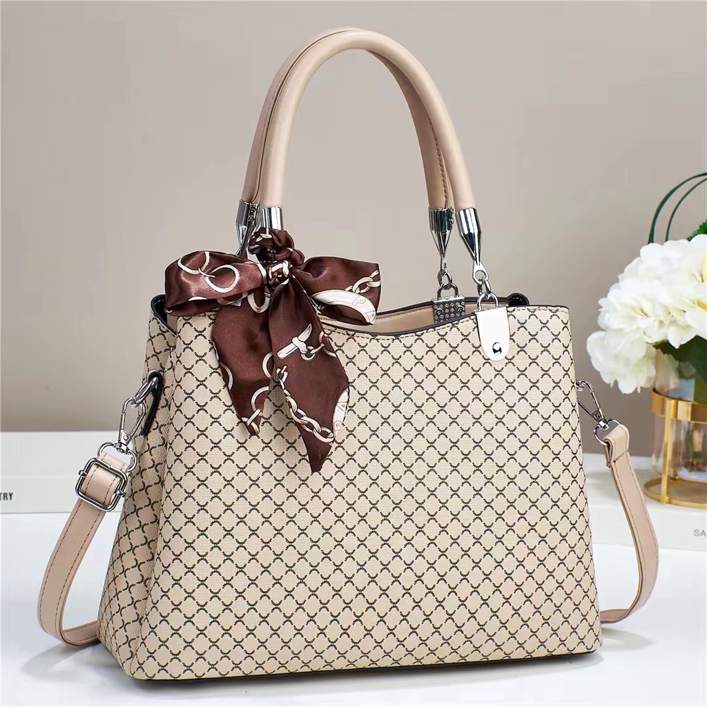 MV_Marvelouz MV303594 Tas HANDABG Wanita Motif Casual Ada (Talpan+Syal) import terbaru 1kg bisa 1 tas supplier tas import BQ3594 LT2222