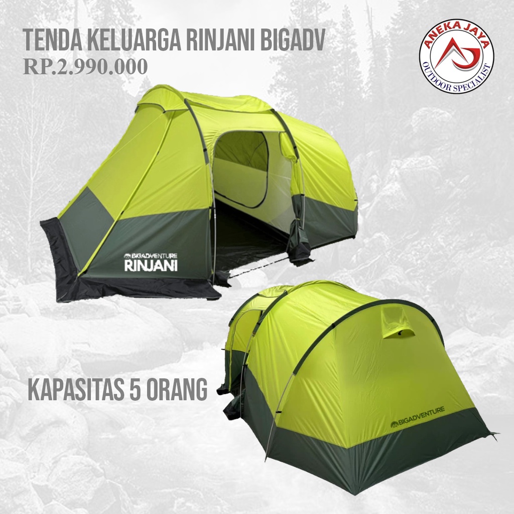 TENDA KELUARGA BIGADVENTURE RINJANI 5 ORANG