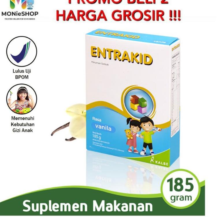 

✦ ENTRAKID VANILA COKLAT 185GR ANAK 1-5 TH ♧