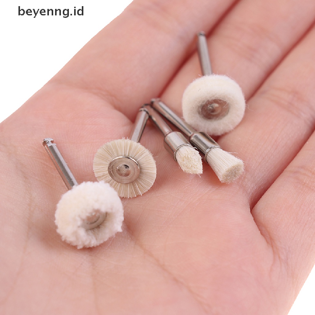 Beyen Roda Poles Wool Cotton Polishing Brushes Polishers Untuk Rotary Tools ID