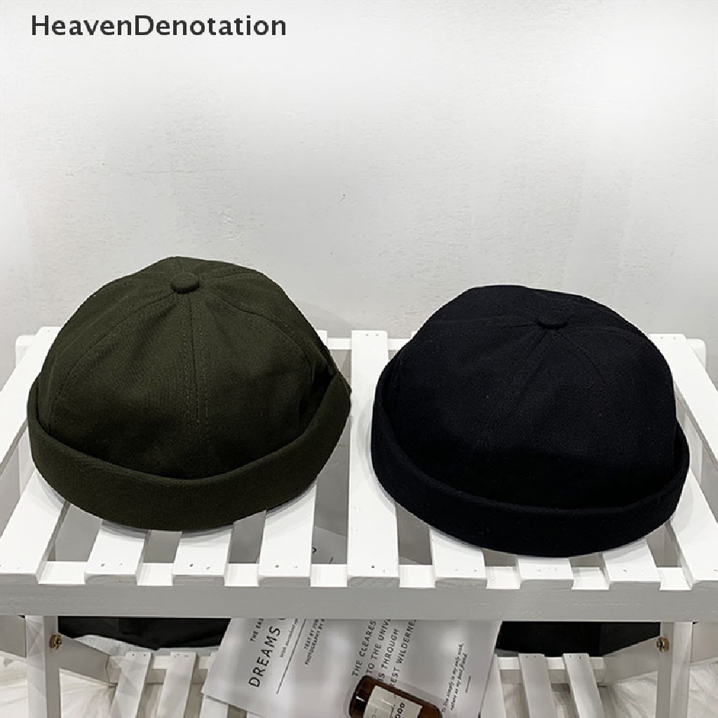 [HeavenDenotation] Brimless Hip Hop Beanie Kopiah Jalan Wanita Pria Kopiah Jalan Topi Rajut Portable Melon Cap Fashion Hiasan Kepala Caps HDV