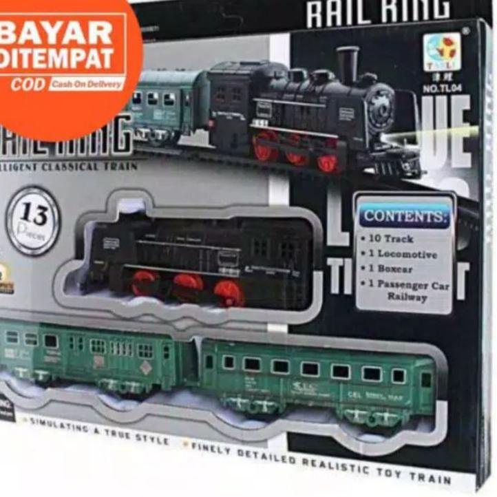 ◘ MAINAN TRAIN SET RAIL KING 13 PCS ➯
