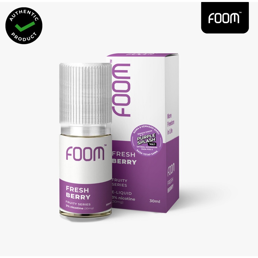 LIQUID FOOM FRESH BERRY SALTNIC 30ML AUTHENTIC