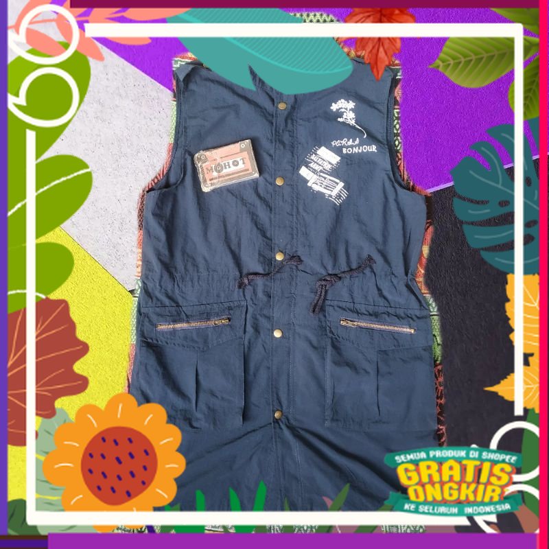 jaket parka rompi vest creatore vest / jumbo bigsize new