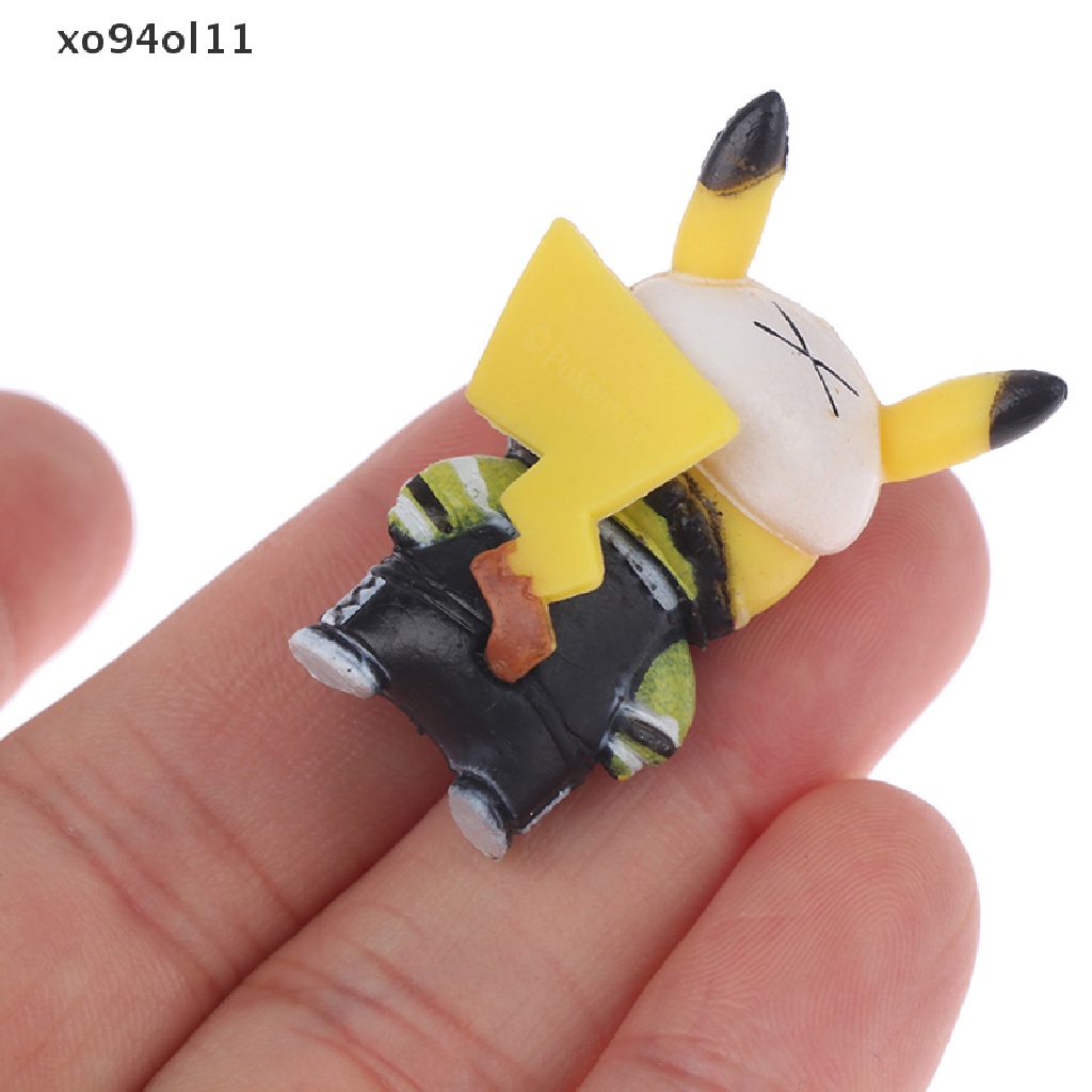 Xo 1Set Figure Anime Pokemon Pikachu 7gaya Mainan Prank Dress Up Model Ornamen OL