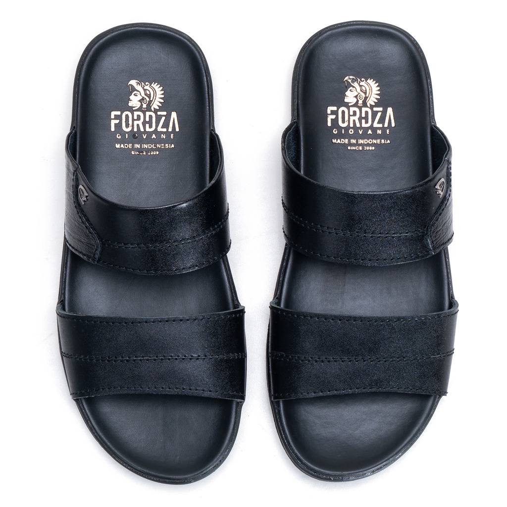 Sandal Kulit Asli Sendal Pria Casual Selop Ban 2 Kokop Slop Original Fordza S.S442