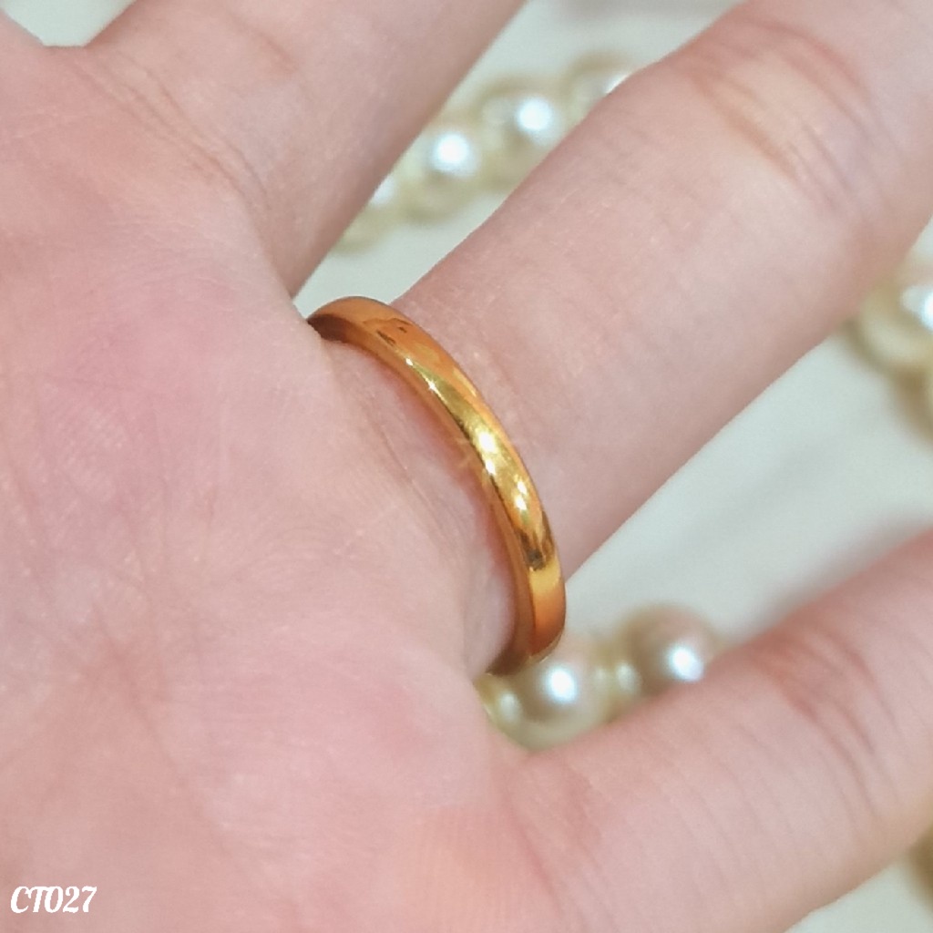 PGX Cincin Titanium Couple Tunangan Aksesoris Fashion Perhiasan Anti Karat - CT027