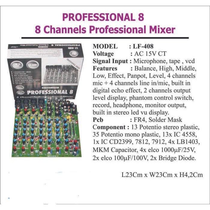 Kit Mixer 8 Channel  Type Lf 408 Best Seller
