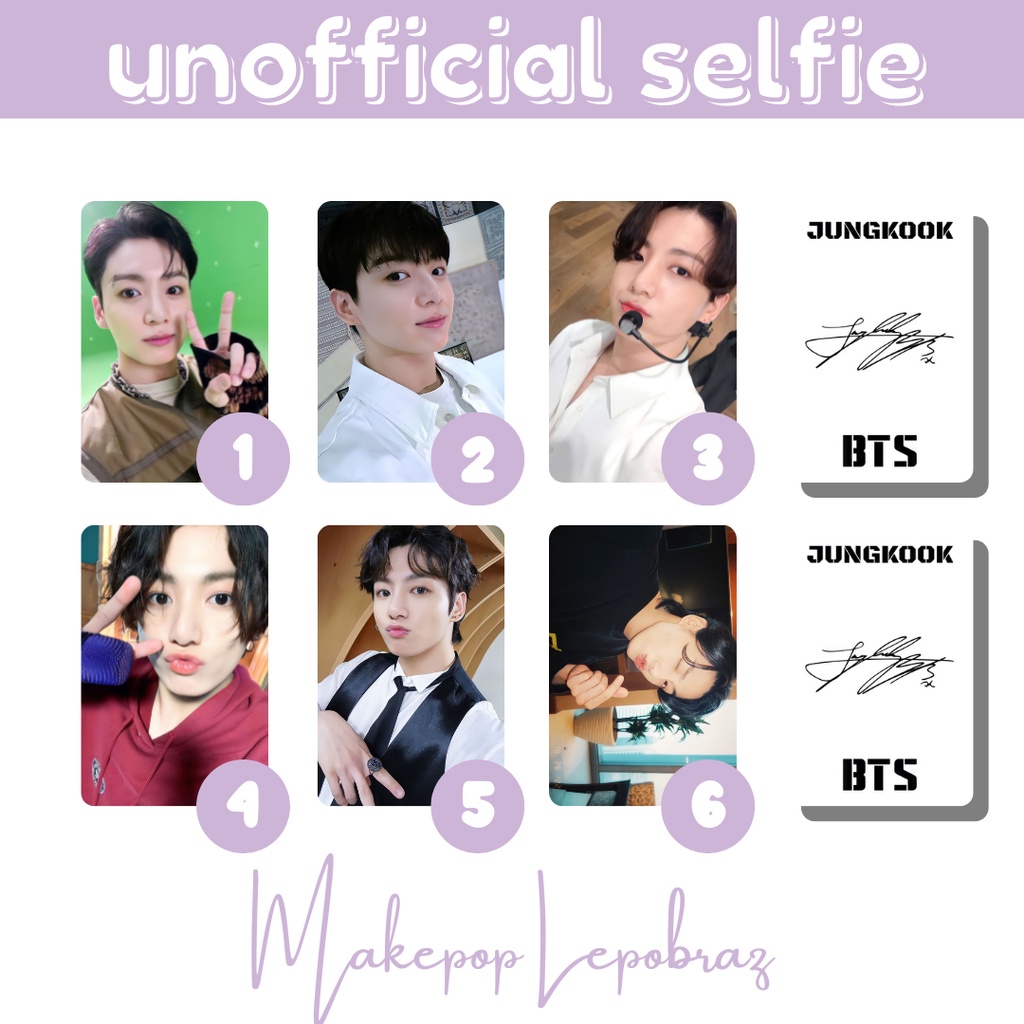 [MIN. 3 PC] BTS UNOFFICIAL SELFIE - BOYFRIENDABLE PC TAEHYUNG V JIN JIMIN RM JHOPE SUGA JUNGKOOK