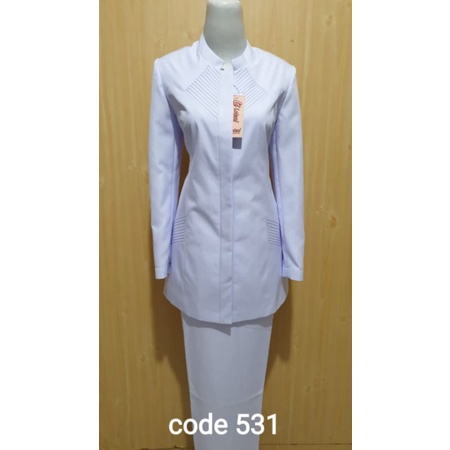 blazer putih seragam perawat blazer lolani kode 531