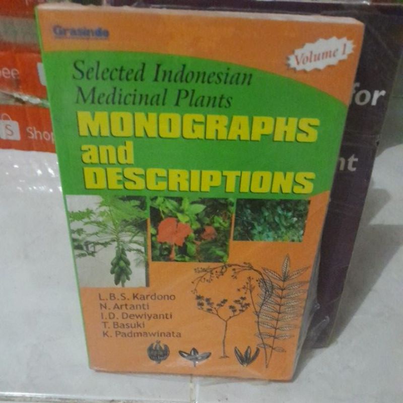 buku Selected indonesia medicinal plants MONOGRAPHS and DESCRIPTIONS BY L.B.S.KARDONO.DKK